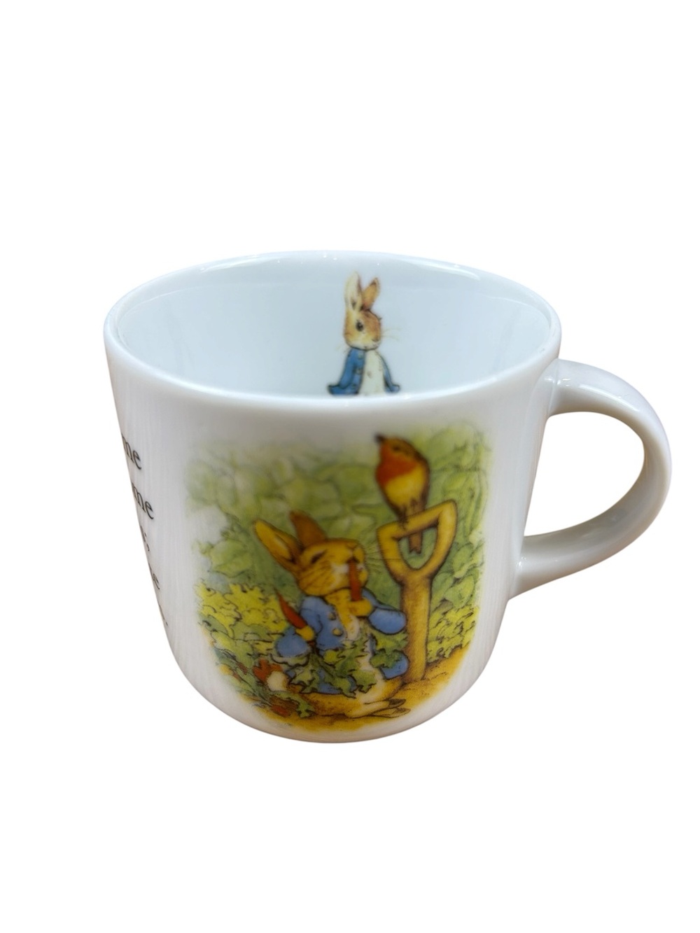 Wedgwood Peter Rabbit Mug Eating in the Garden Porcelain Beatrix Potter